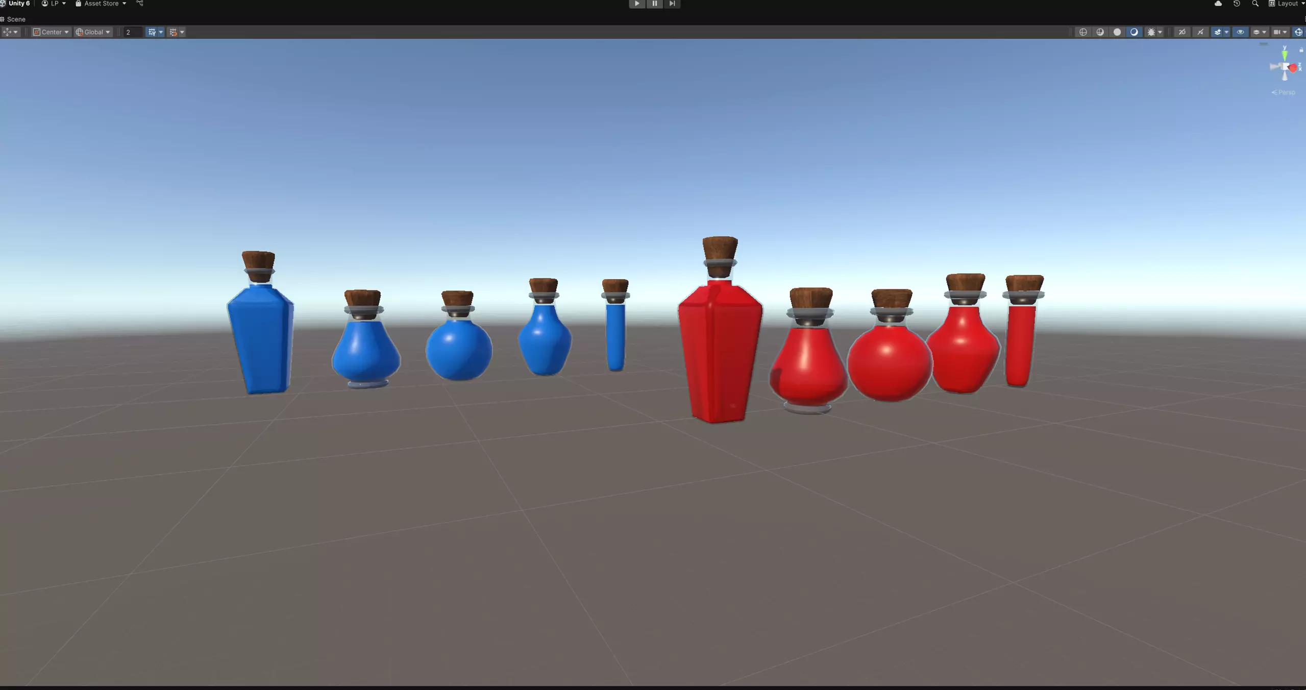 Low-Poly RPG Potions Pack - Game Ready Pack Low-poly 3D model_13
