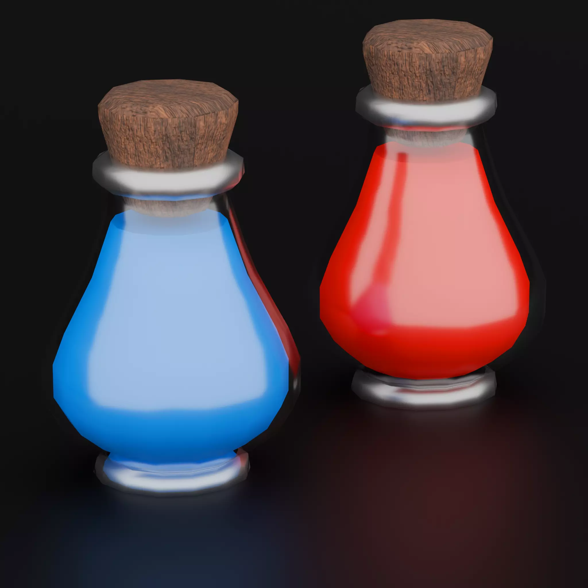 Low-Poly RPG Potions Pack - Game Ready Pack Low-poly 3D model_9