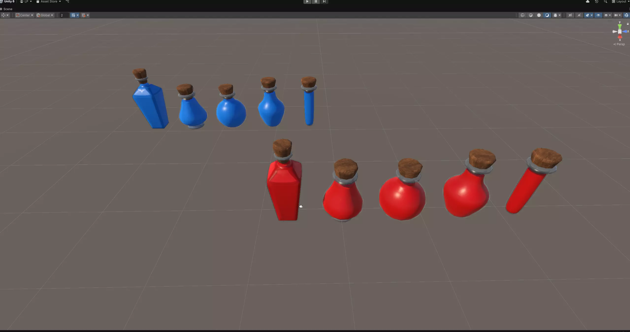 Low-Poly RPG Potions Pack - Game Ready Pack Low-poly 3D model_14