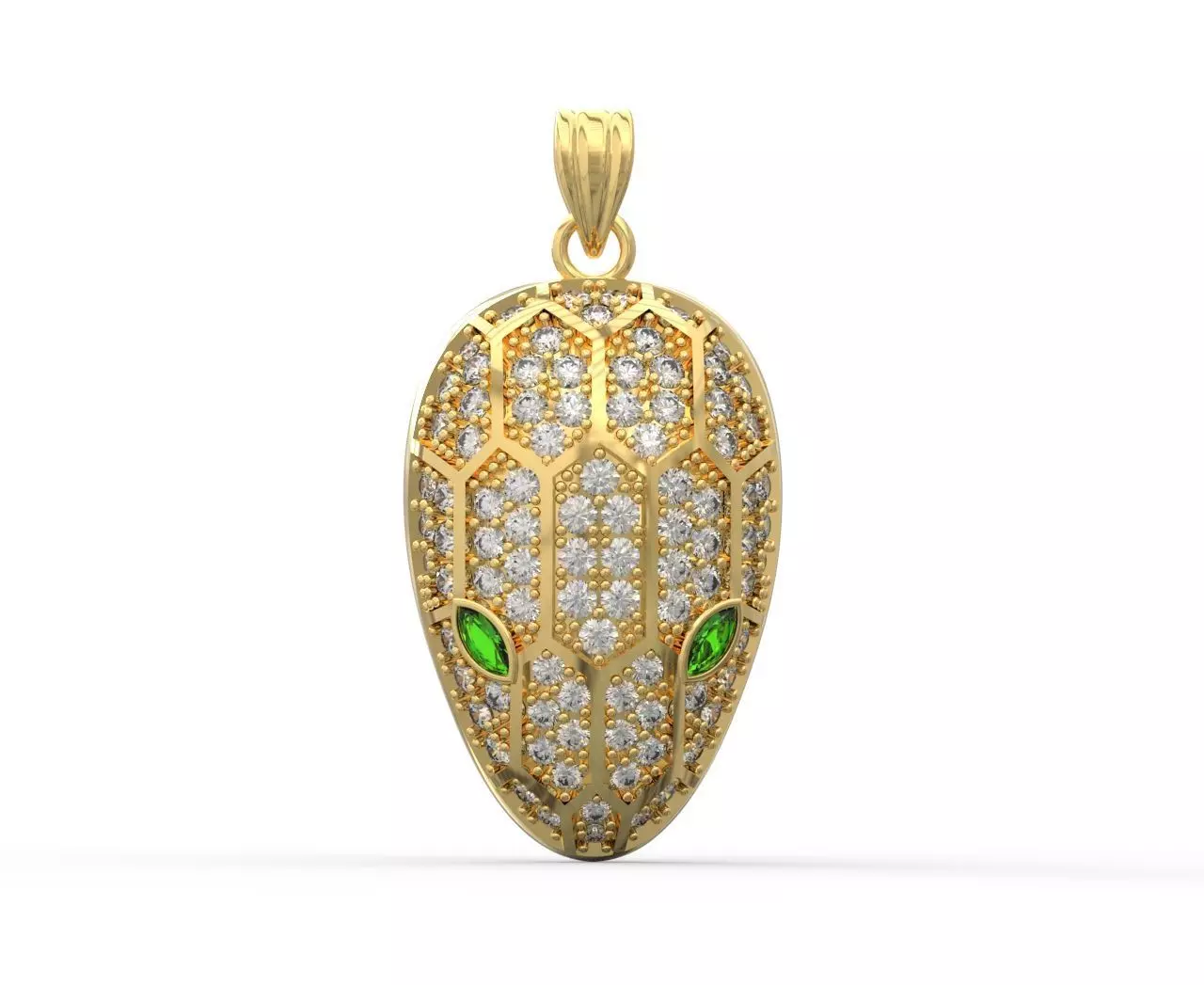 bvlgari serpenti kolye 3D print model_4