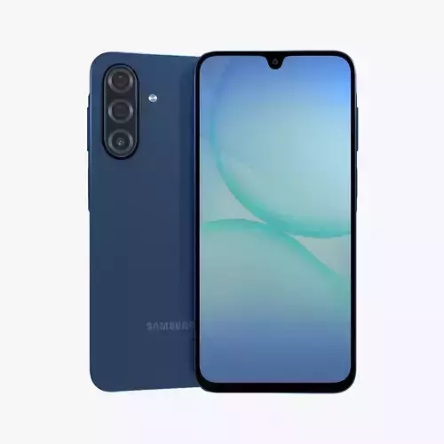 Samsung Galaxy A17 Blue Low-poly 3D model