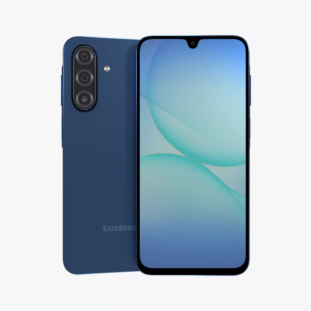 Samsung Galaxy A17 Blue Low-poly 3D model_0