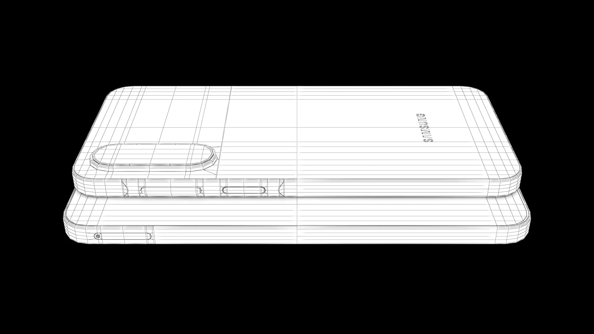 Samsung Galaxy A17 Blue Low-poly 3D model_9