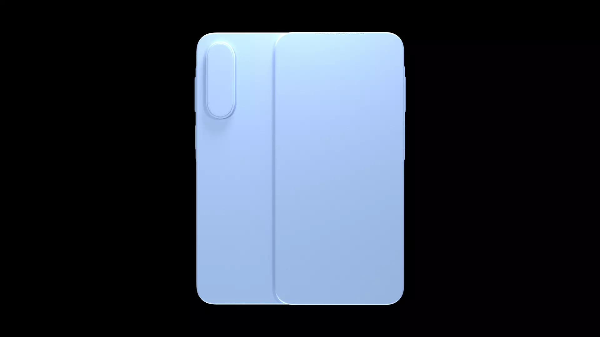 Samsung Galaxy A17 Blue Low-poly 3D model_11