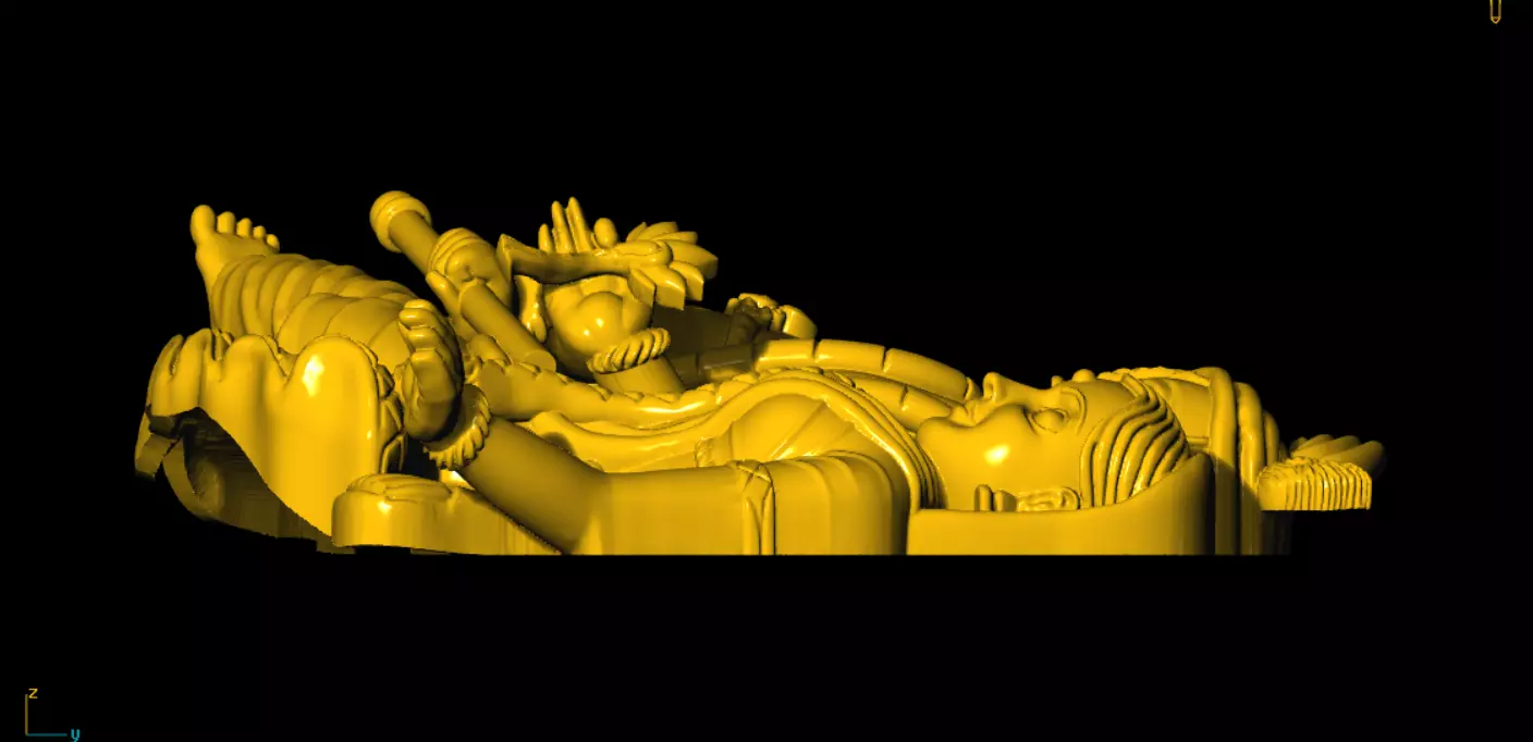 radha krishna 3d printed model 3D print model_2