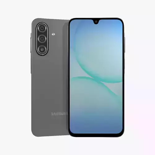 Samsung Galaxy A17 Gray Low-poly 3D model