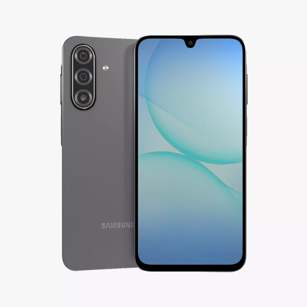 Samsung Galaxy A17 Gray Low-poly 3D model_0