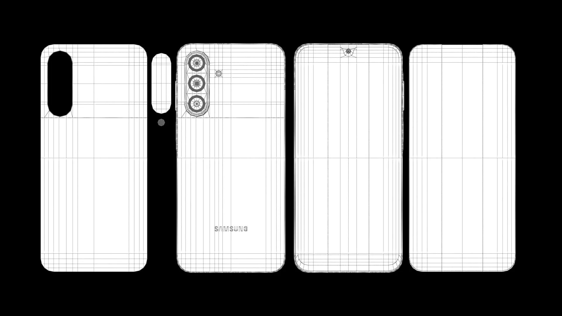 Samsung Galaxy A17 All Color Low-poly 3D model_13