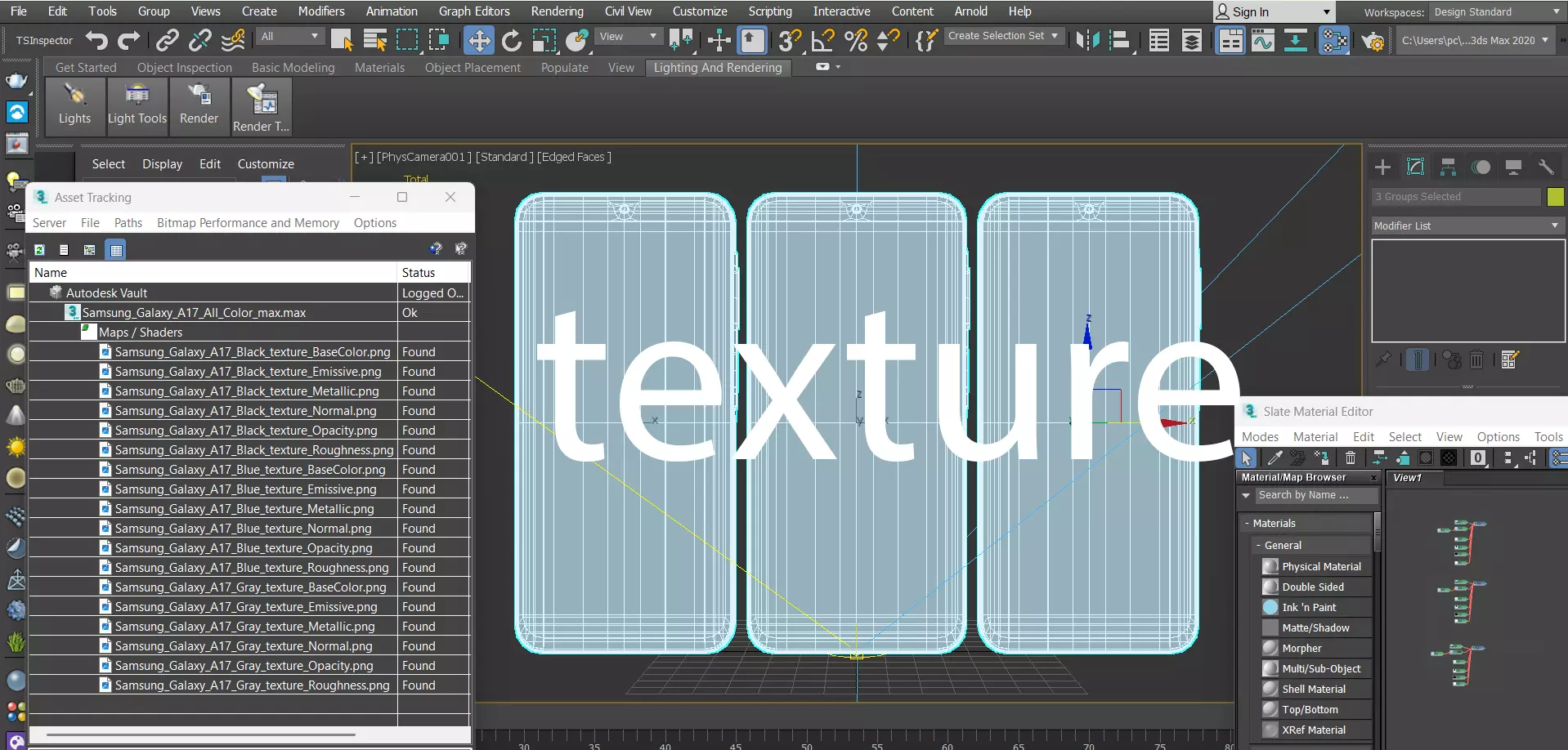 Samsung Galaxy A17 All Color Low-poly 3D model_21