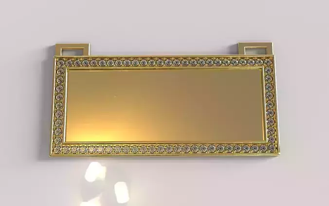 Luxury Diamond Picture Frame Pendant 