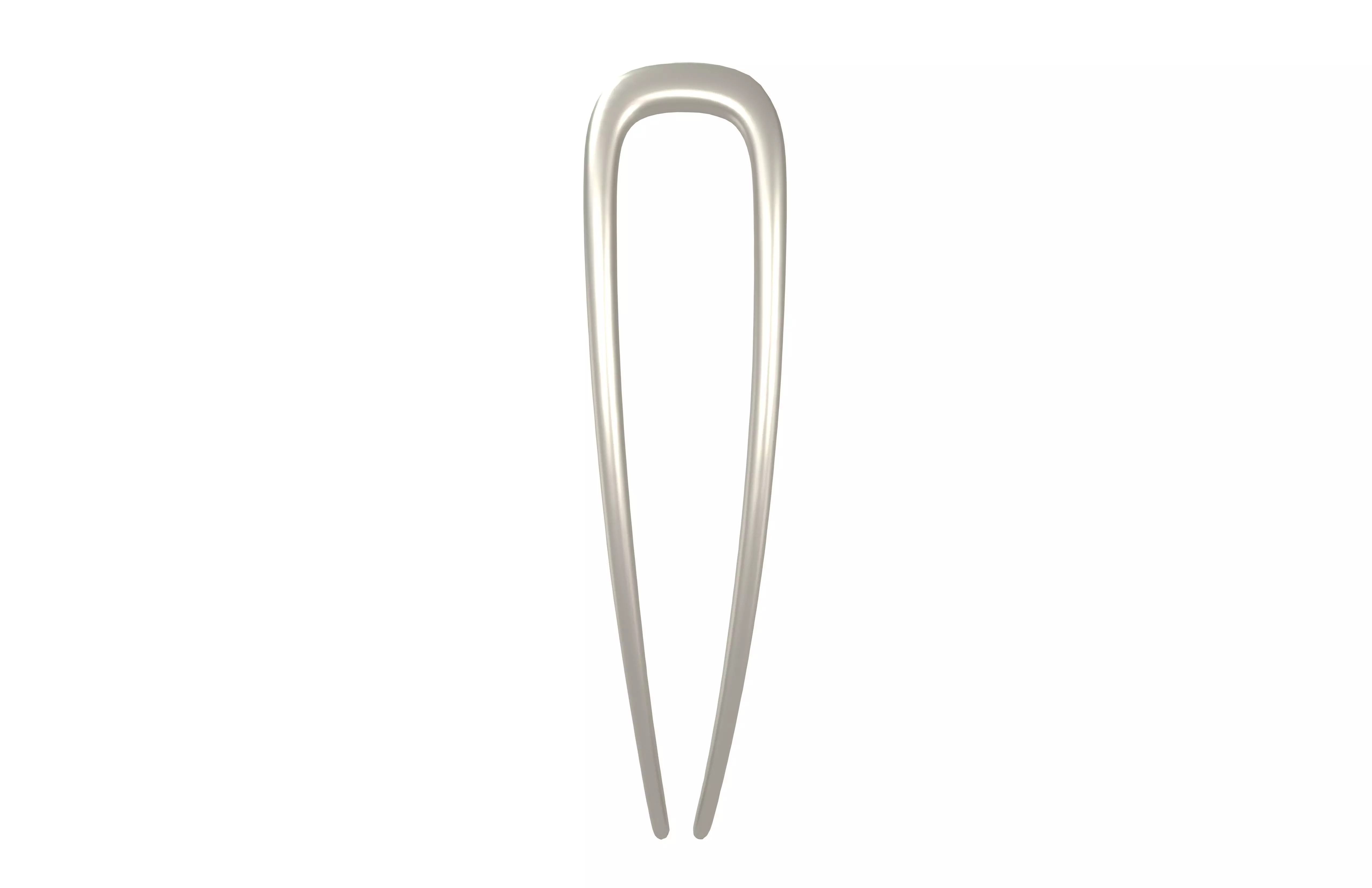 Hairpin v2 002 Low-poly 3D model_1