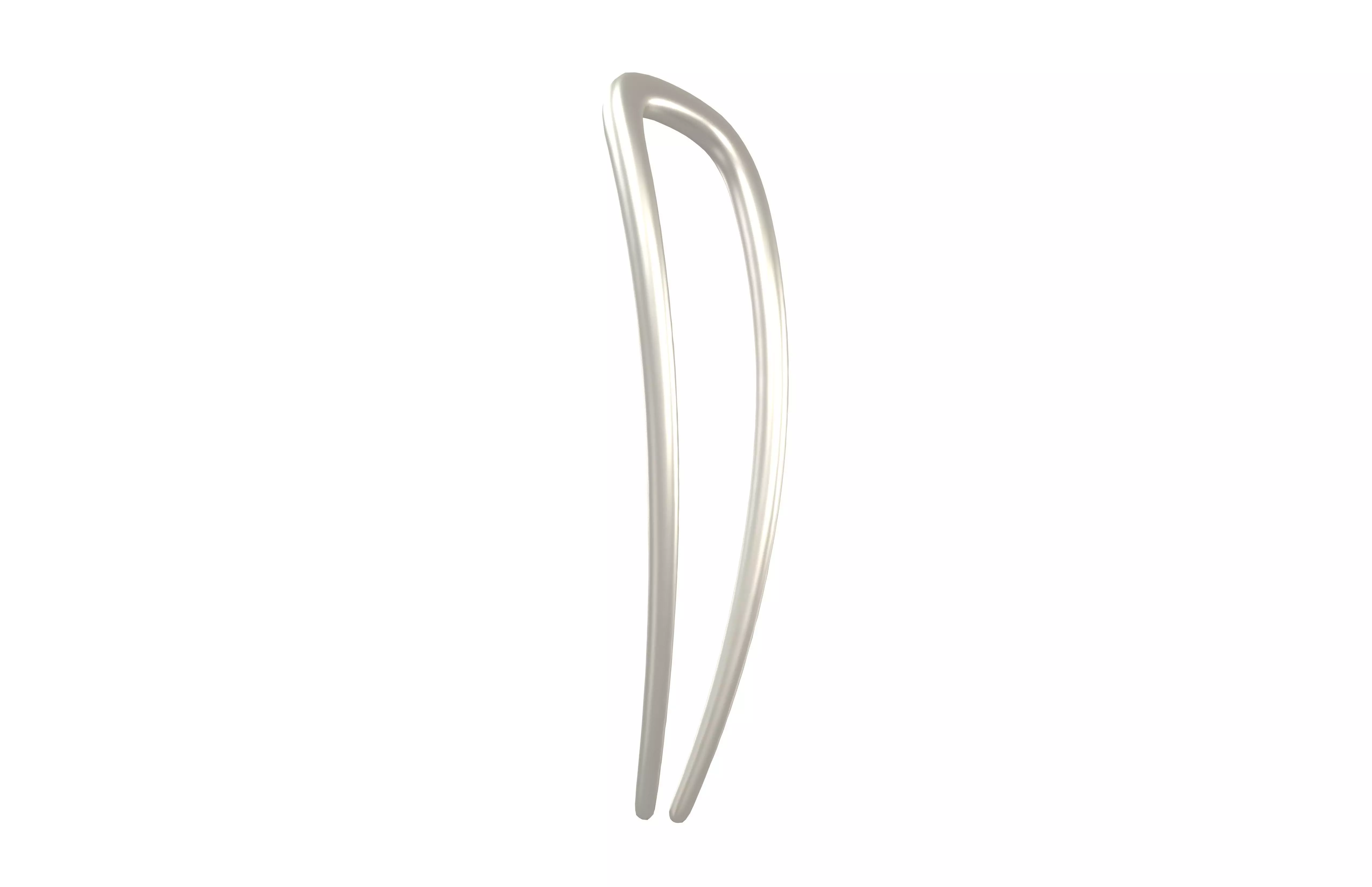 Hairpin v2 002 Low-poly 3D model_2