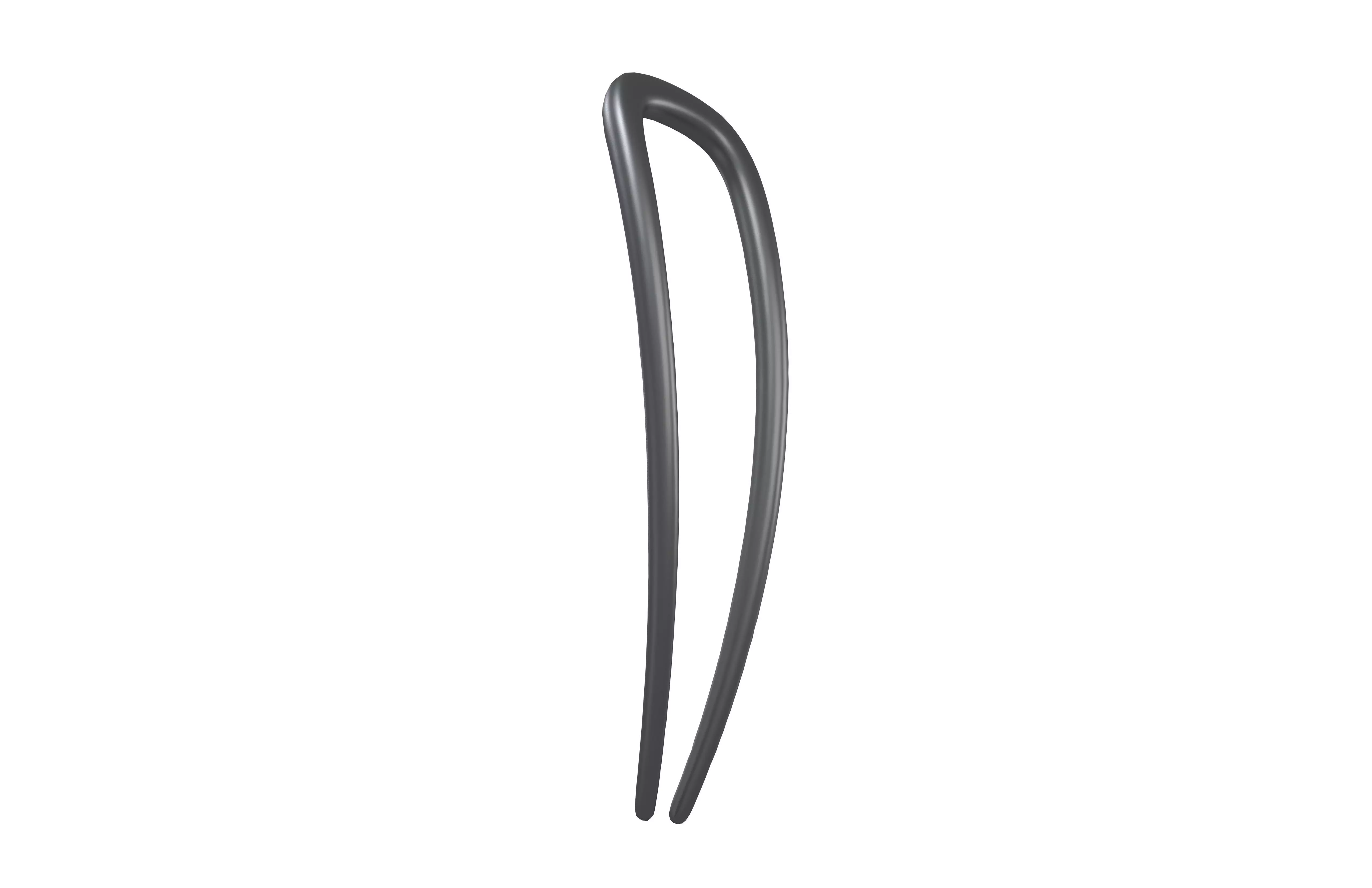 Hairpin v2 003 Low-poly 3D model_3