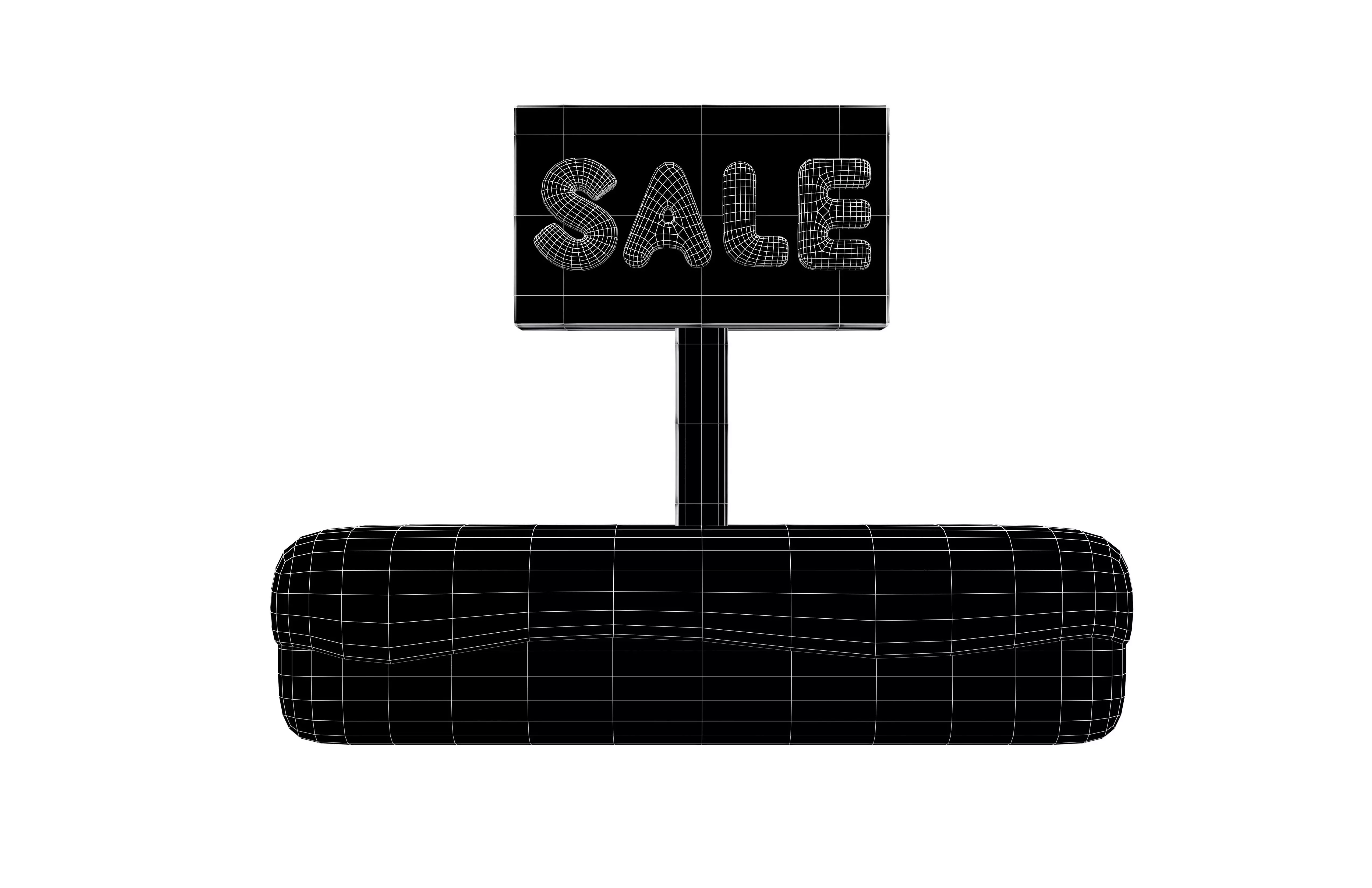 Land Sale Icon v1 001 Low-poly 3D model_5