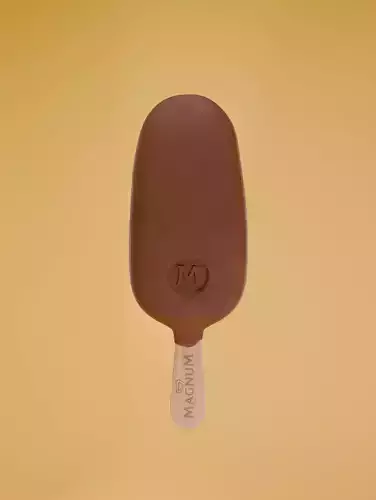 3d model of Magnum icecream