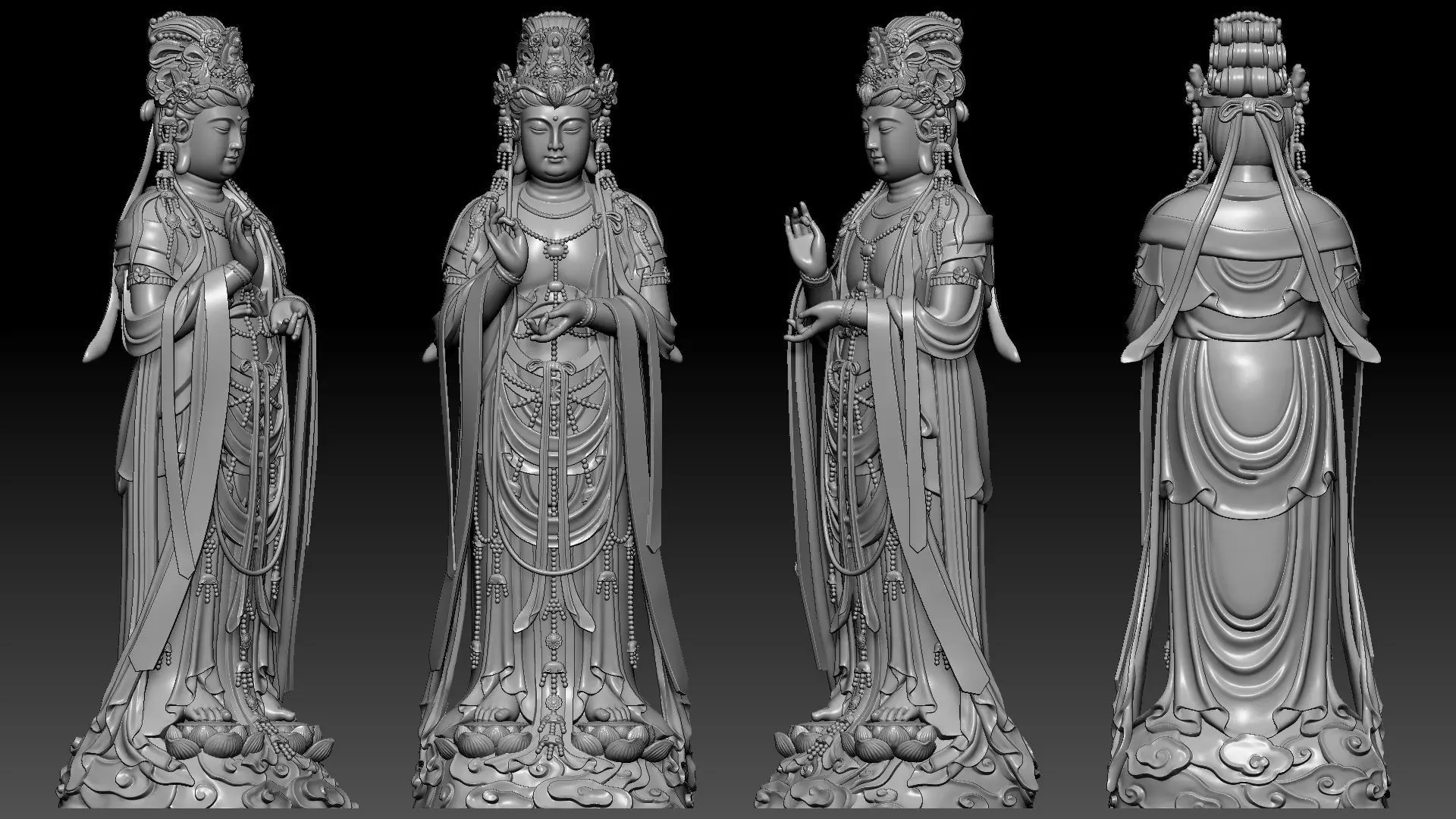 Guanyin 3D print model_1
