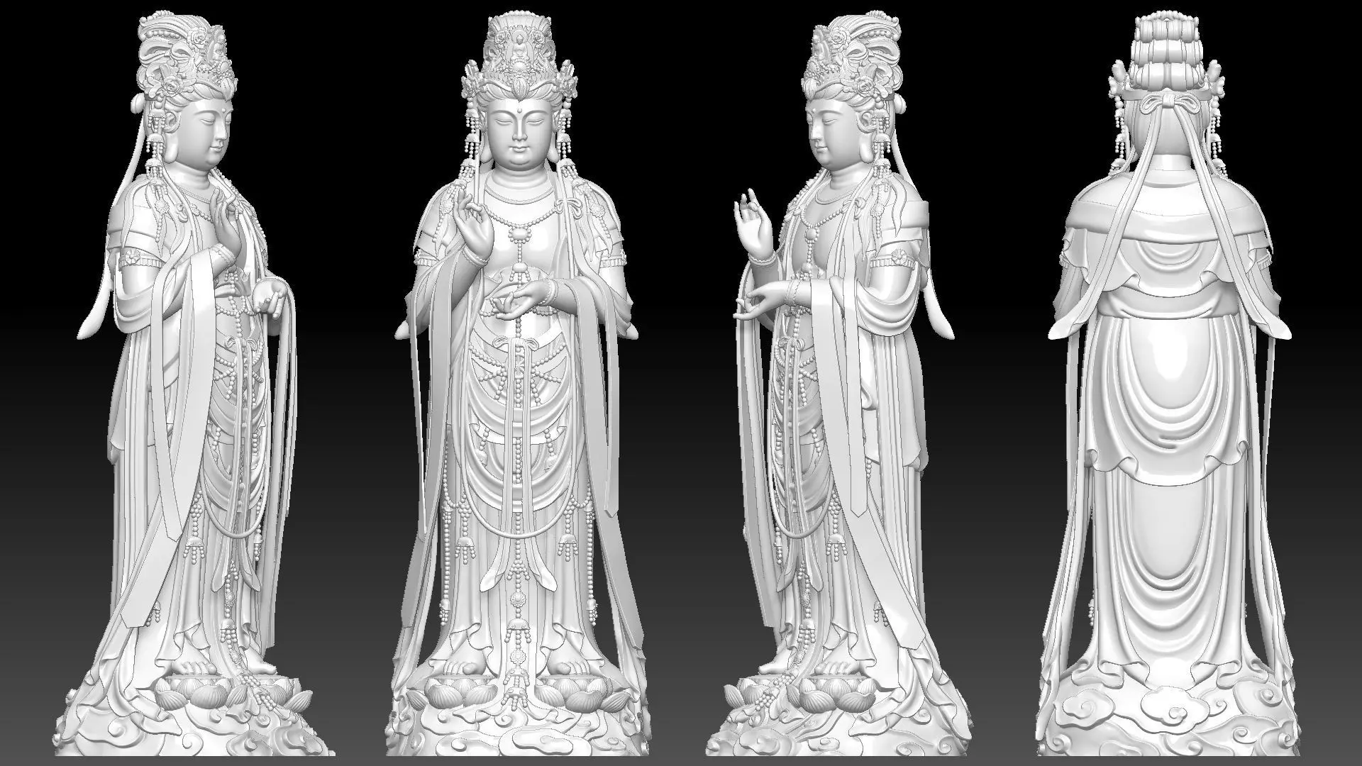 Guanyin 3D print model_4