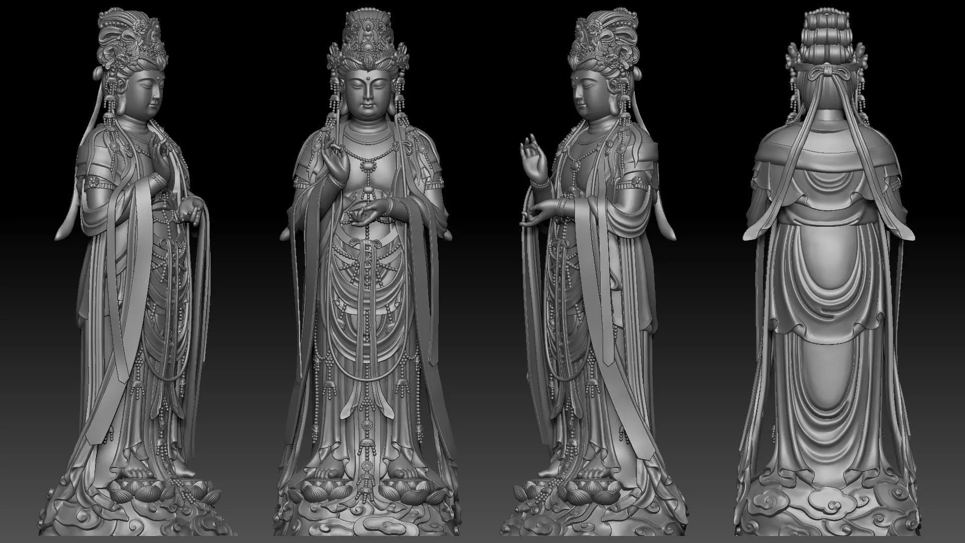 Guanyin 3D print model_5