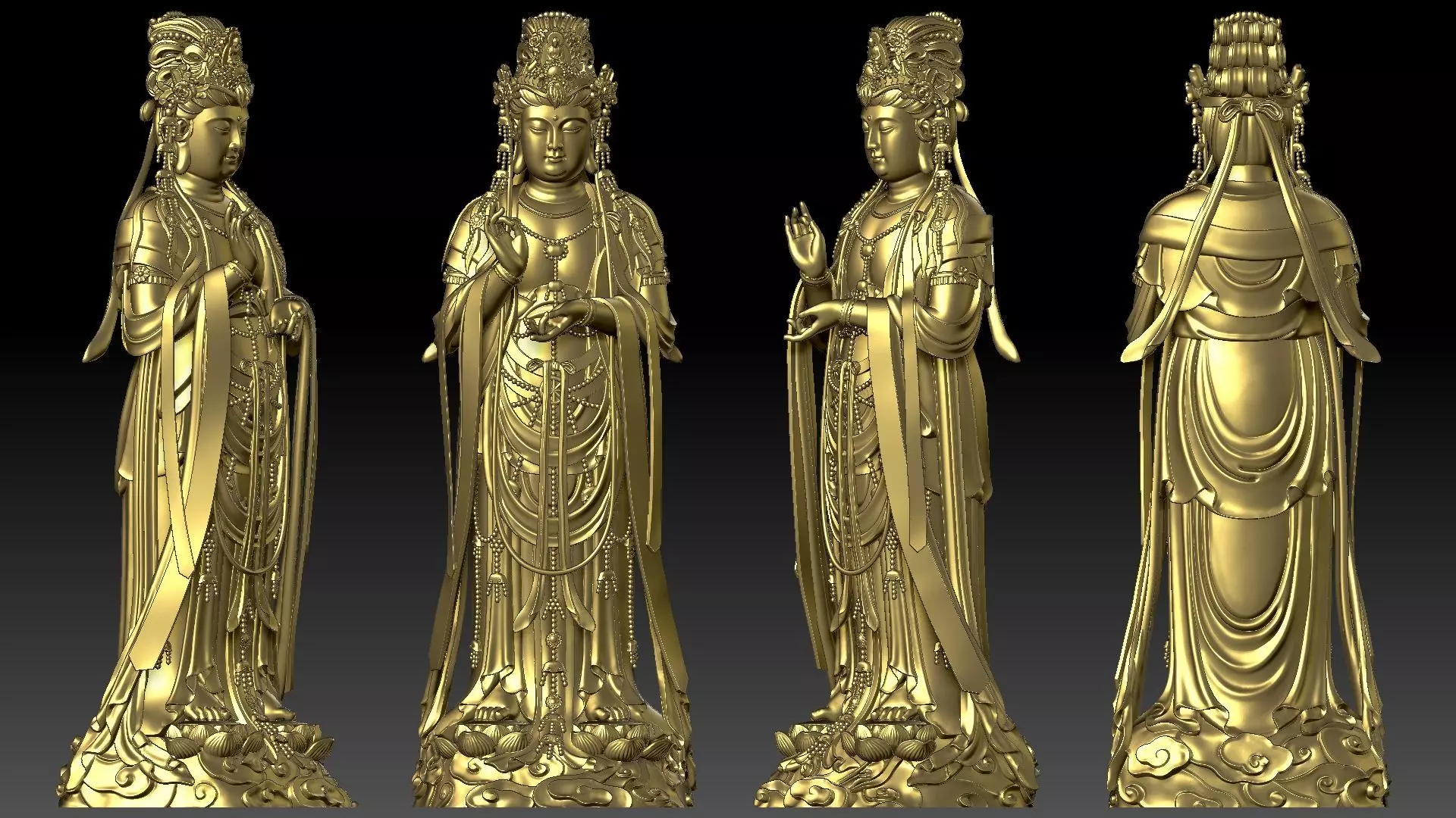 Guanyin 3D print model_8
