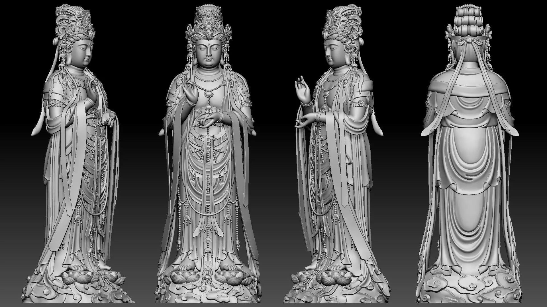 Guanyin 3D print model_10