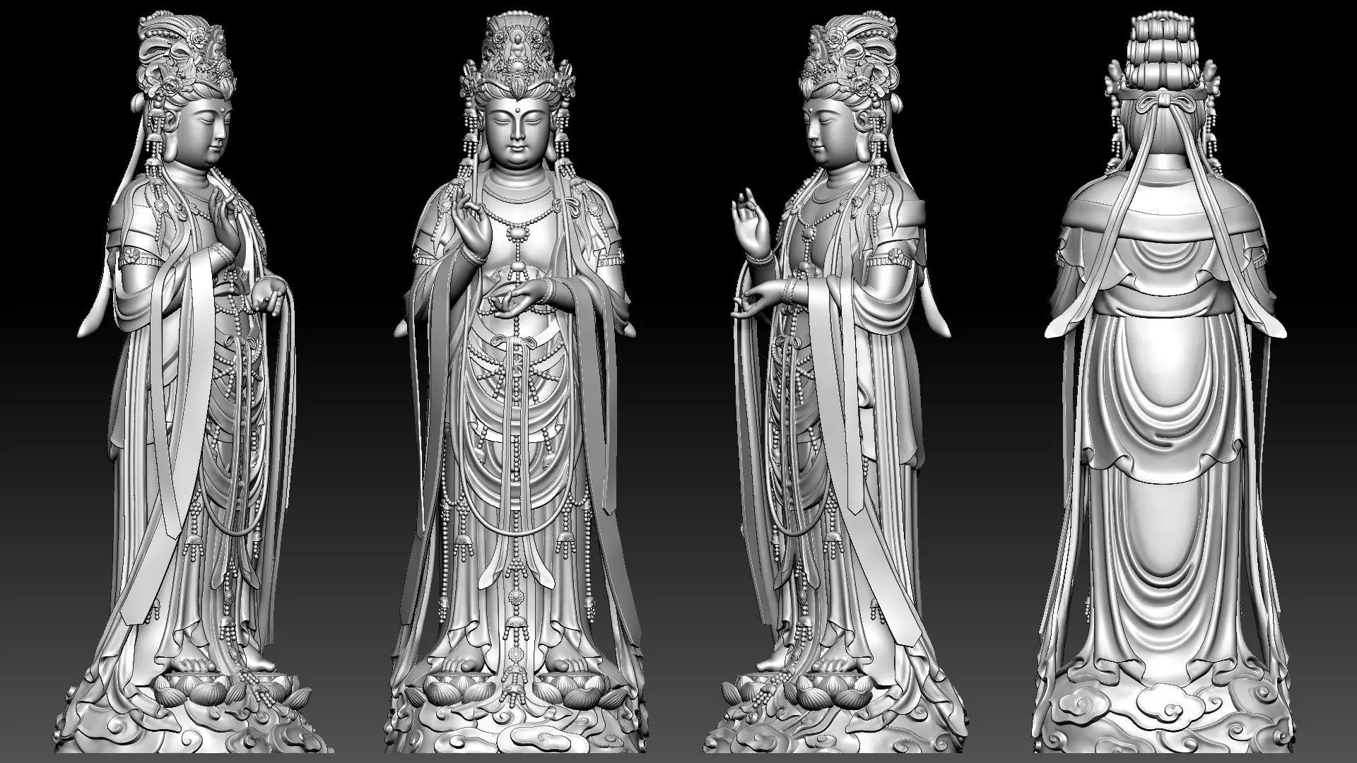 Guanyin 3D print model_13
