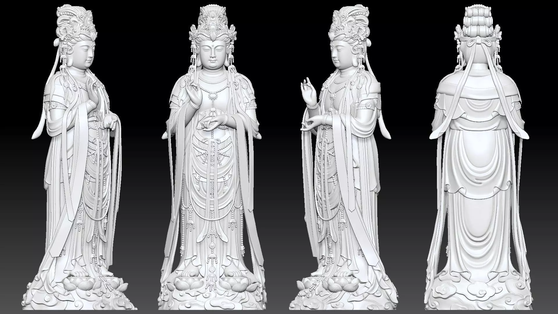 Guanyin 3D print model_7