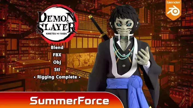 Kaigaku - Demon Slayer Infinity Castle 3D model