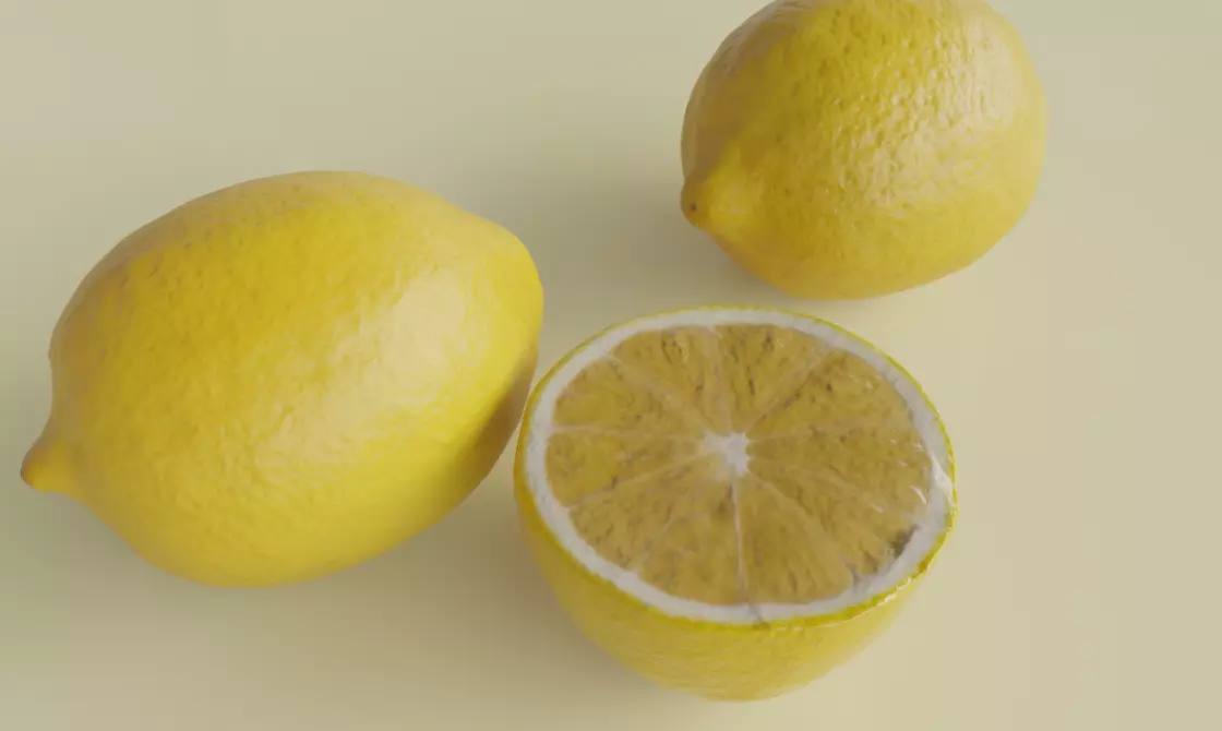 RealisticLemon3DModelSet 3D model_1