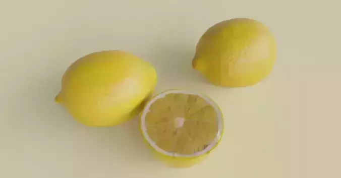 RealisticLemon3DModelSet