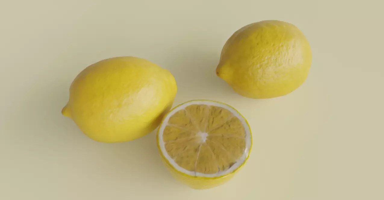 RealisticLemon3DModelSet 3D model_0
