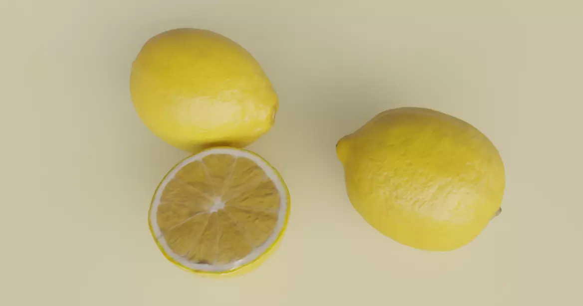 RealisticLemon3DModelSet 3D model_2