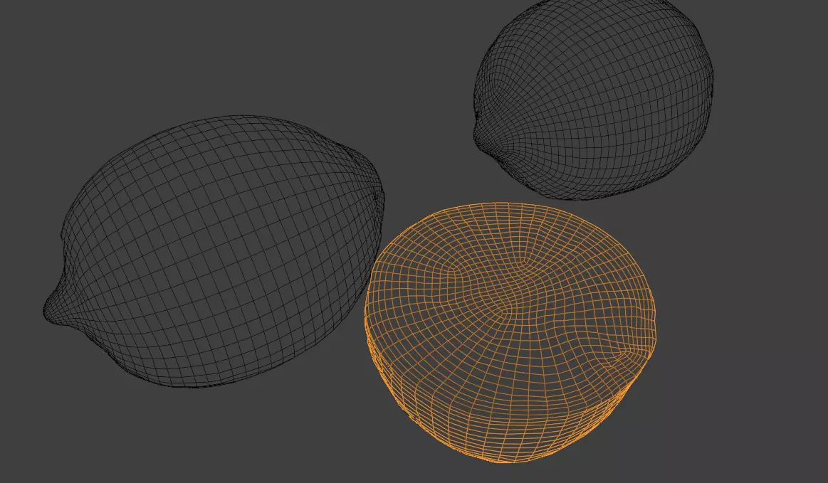 RealisticLemon3DModelSet 3D model_3