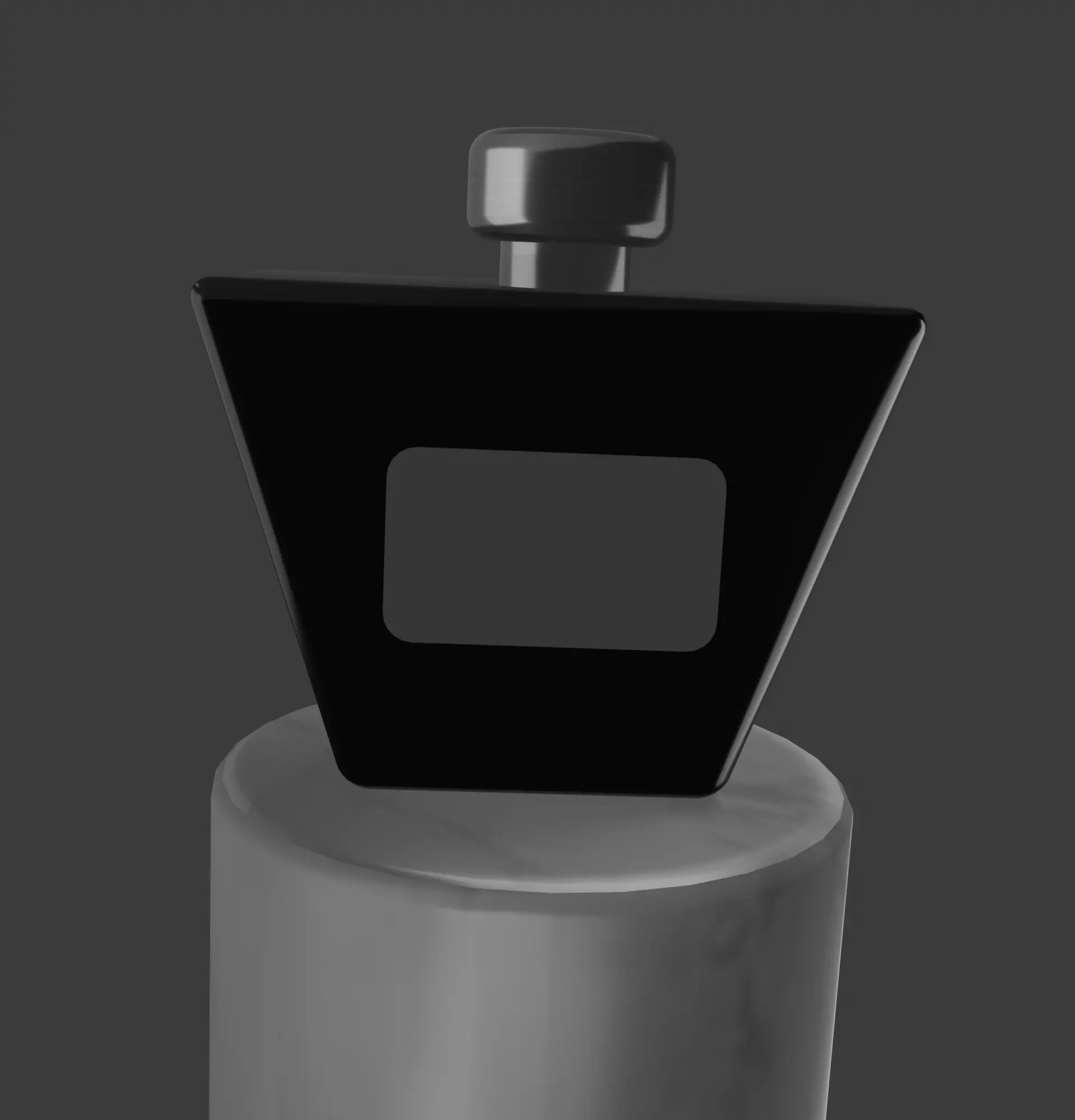 Luxury Glass Perfume Bottle Realistic Blender 3D Model 3D model_1