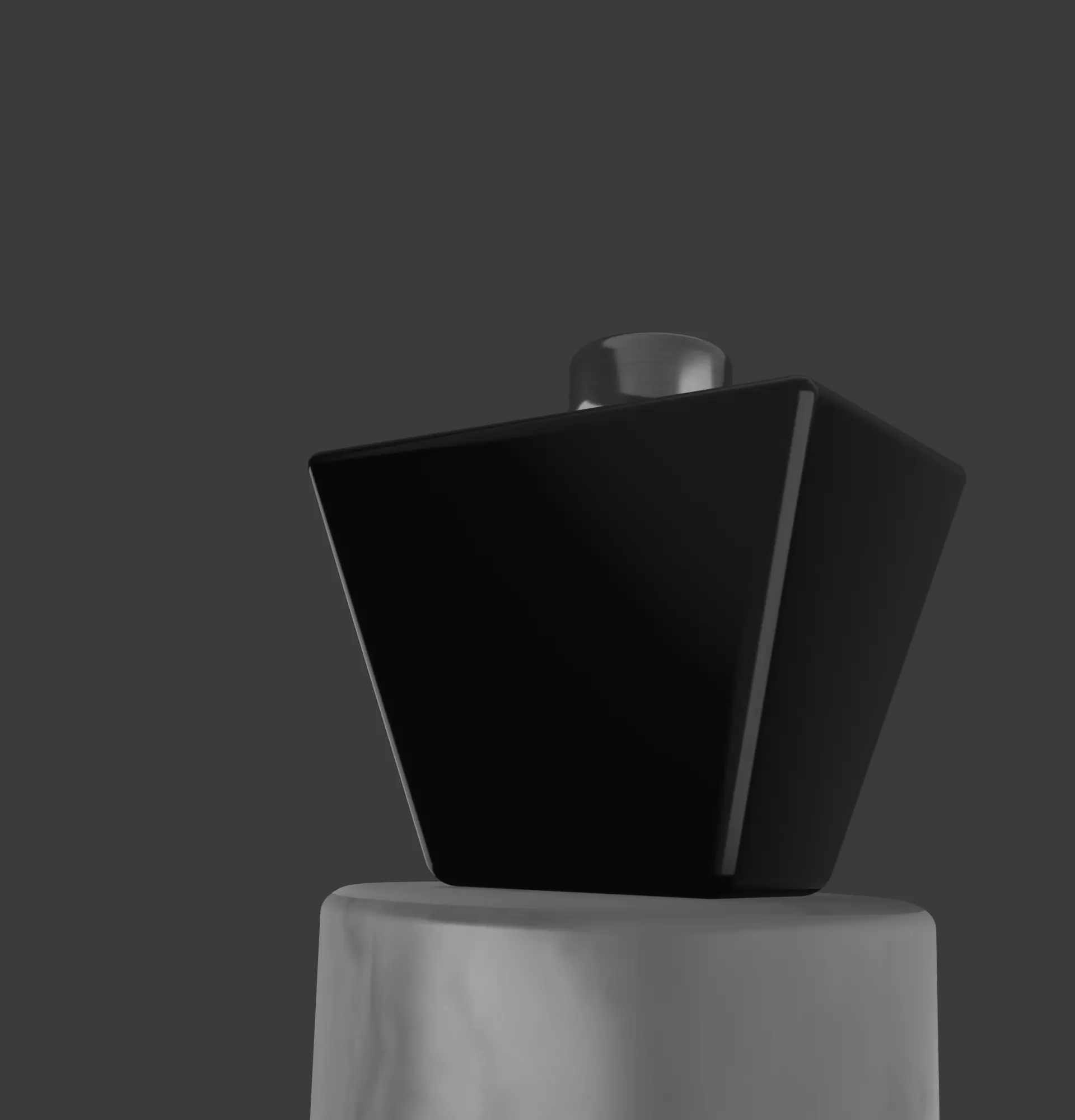 Luxury Glass Perfume Bottle Realistic Blender 3D Model 3D model_2