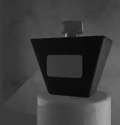 Luxury Glass Perfume Bottle Realistic Blender 3D Model