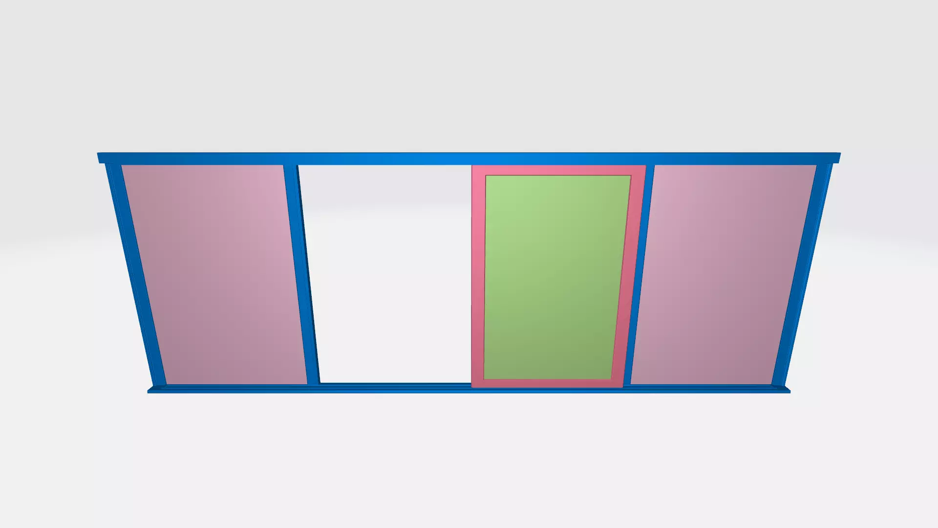 Sliding doubledoor 03 3D model_1