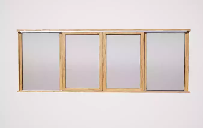 Sliding doubledoor 03 3D model