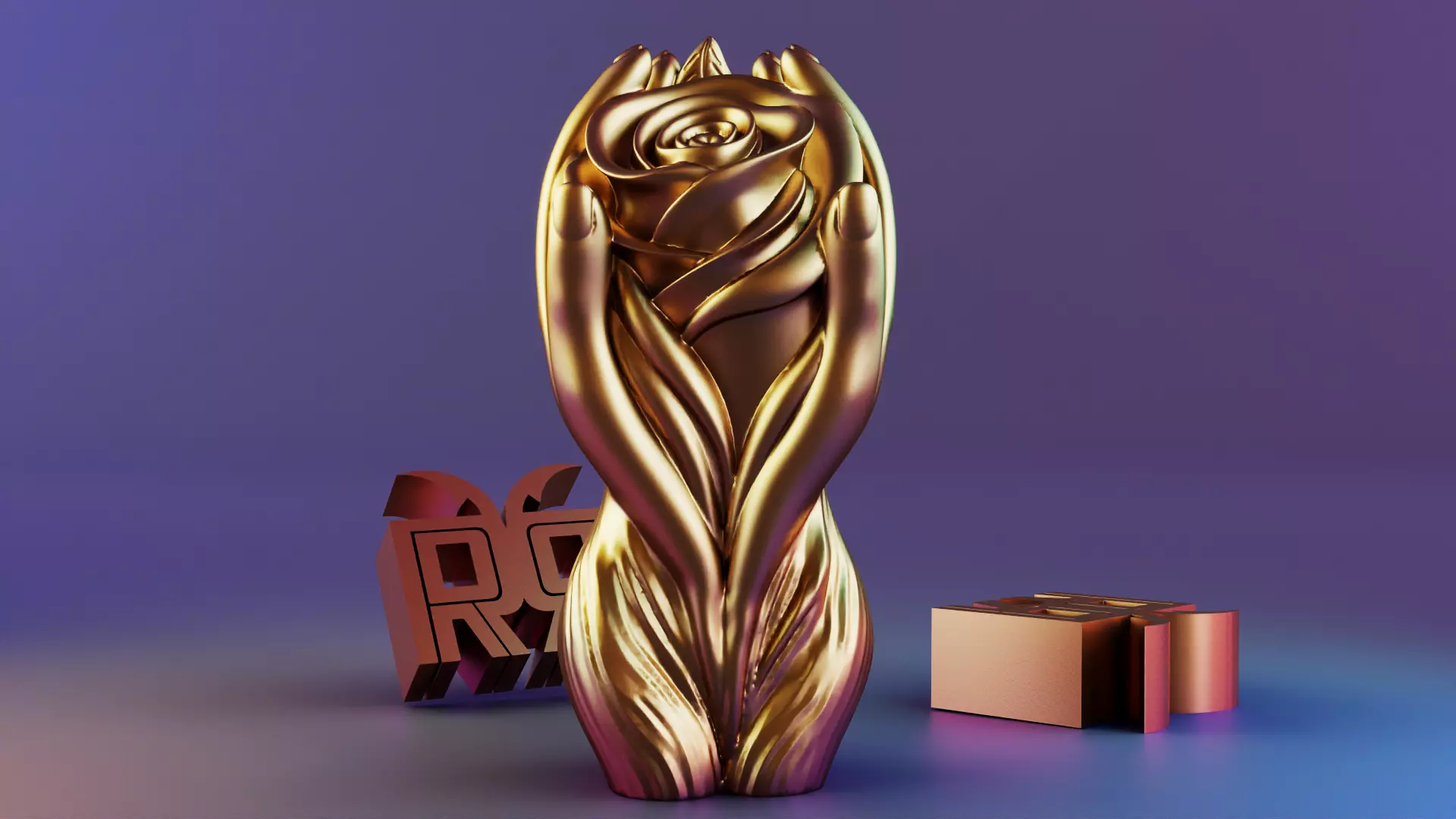 Flower Body Candle 3D print model_7