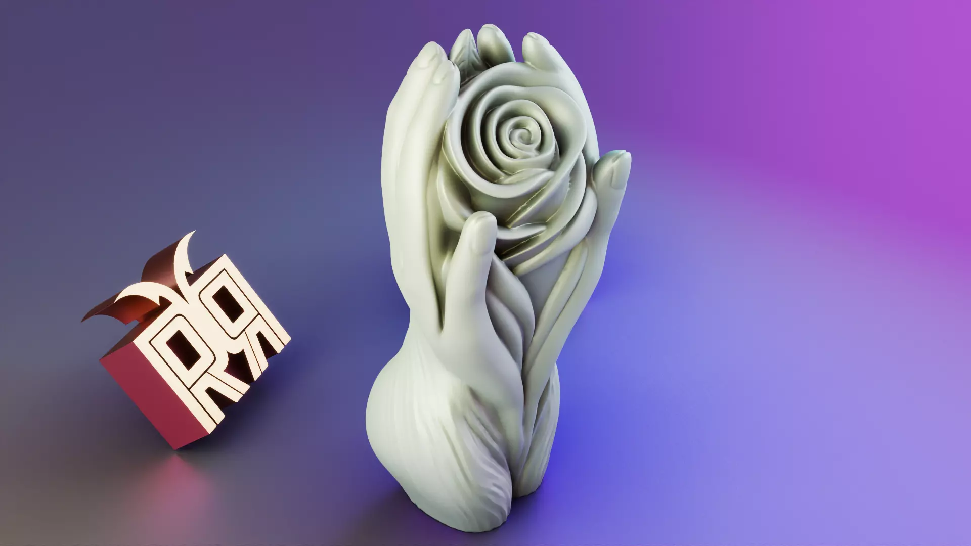 Flower Body Candle 3D print model_3