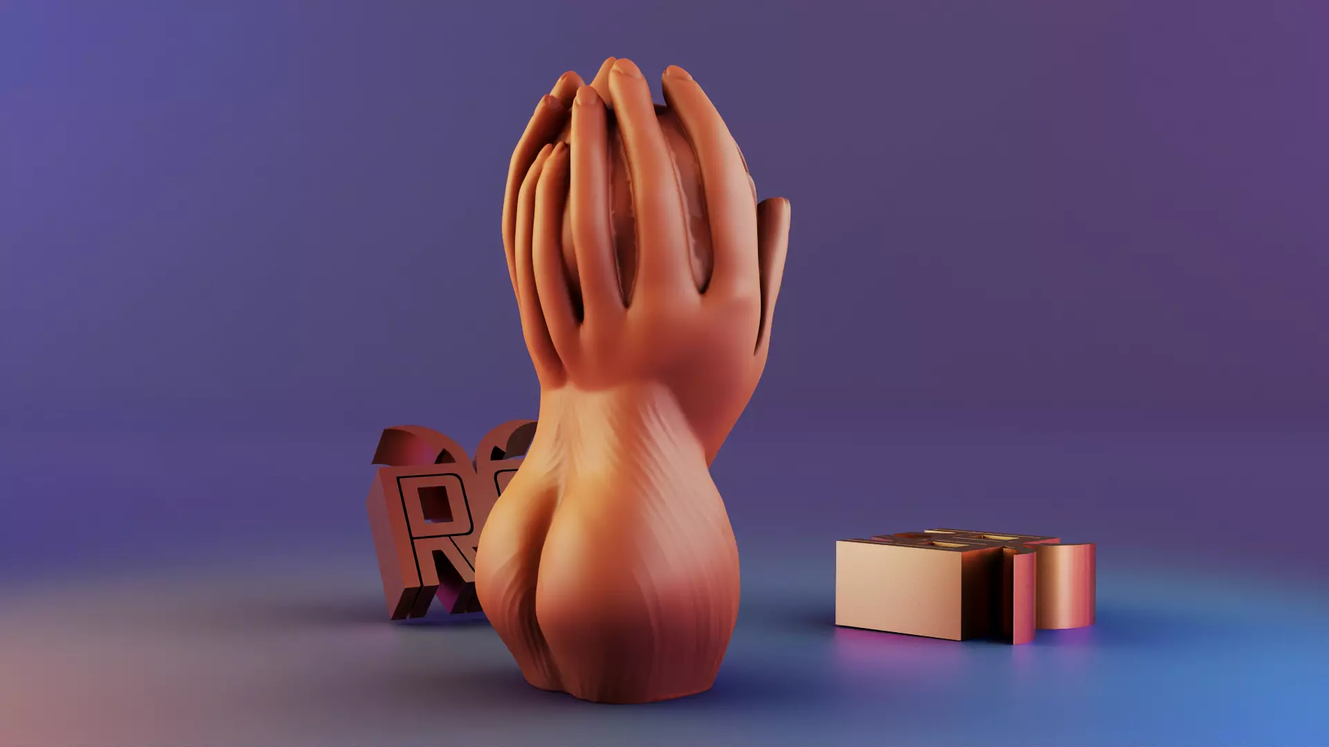 Flower Body Candle 3D print model_6