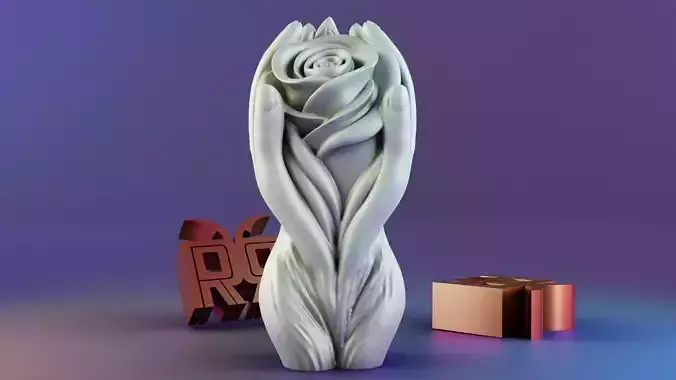 Flower Body Candle