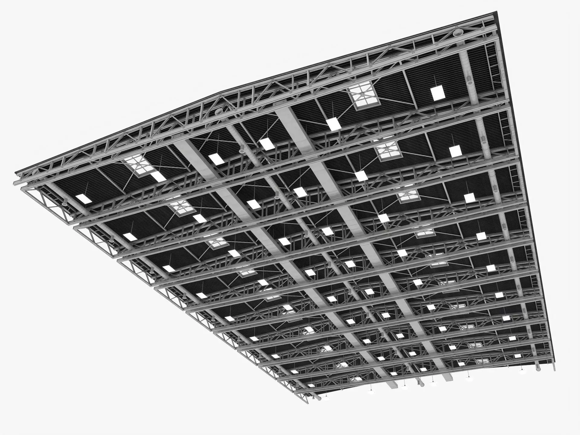 Ceiling Ventilation Pipes 15 3D model_0