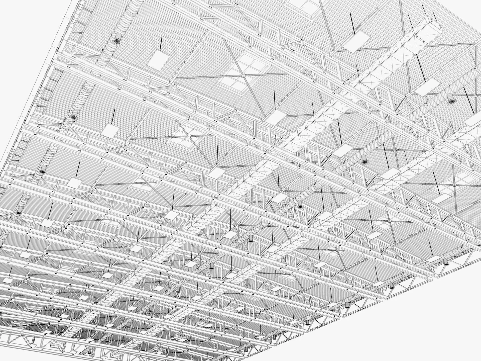 Ceiling Ventilation Pipes 15 3D model_12