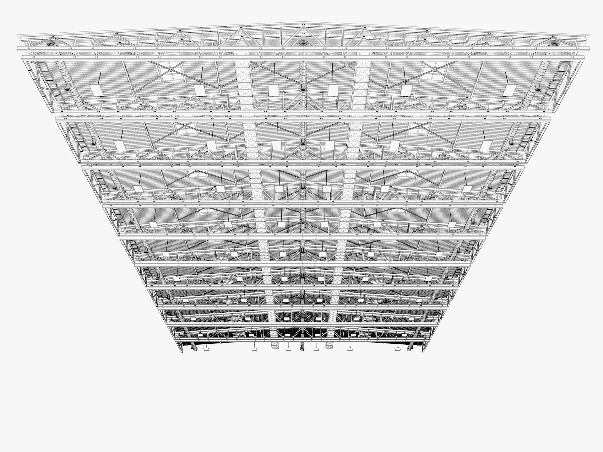 Ceiling Ventilation Pipes 15 3D model_8