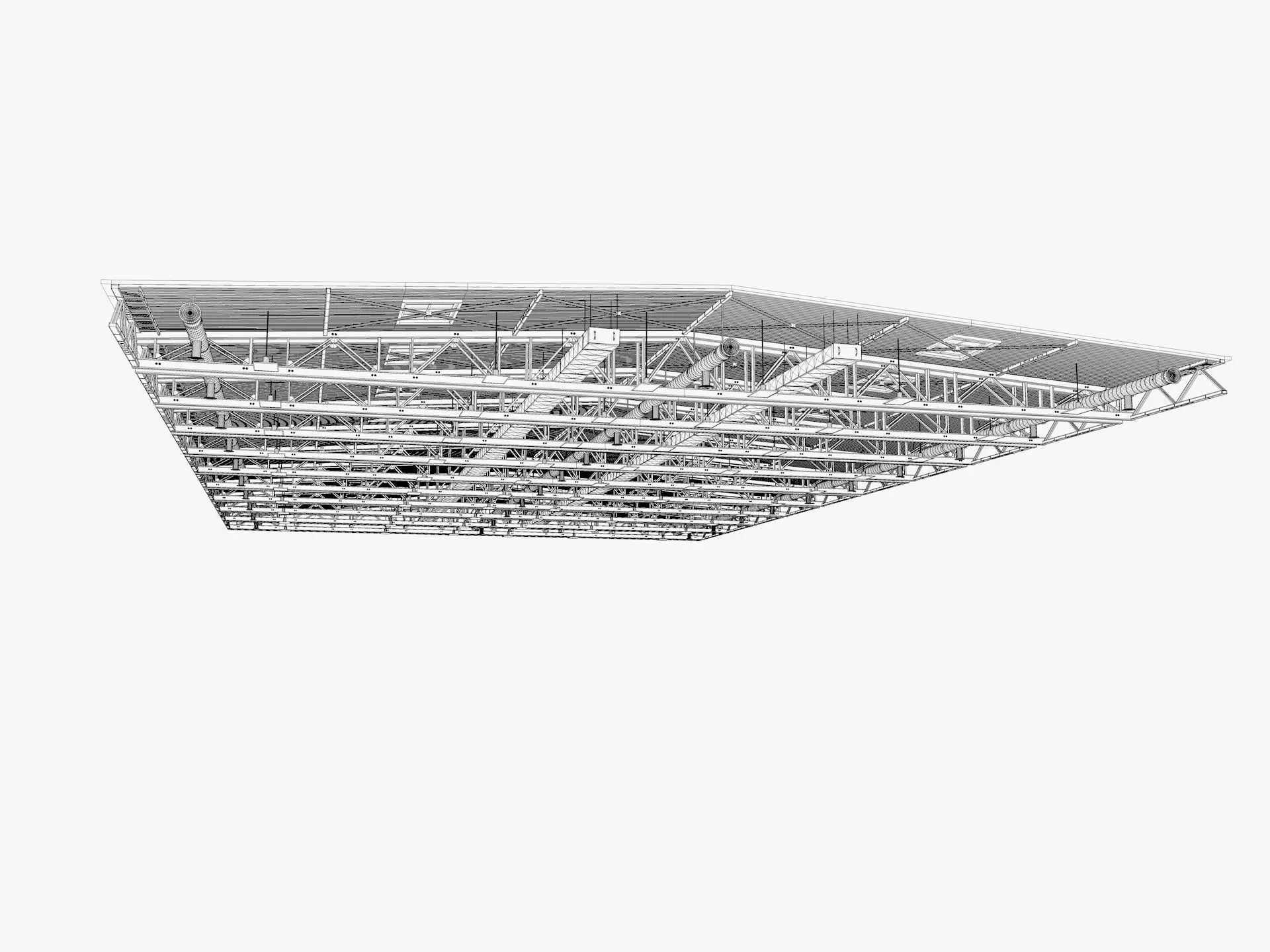 Ceiling Ventilation Pipes 15 3D model_9