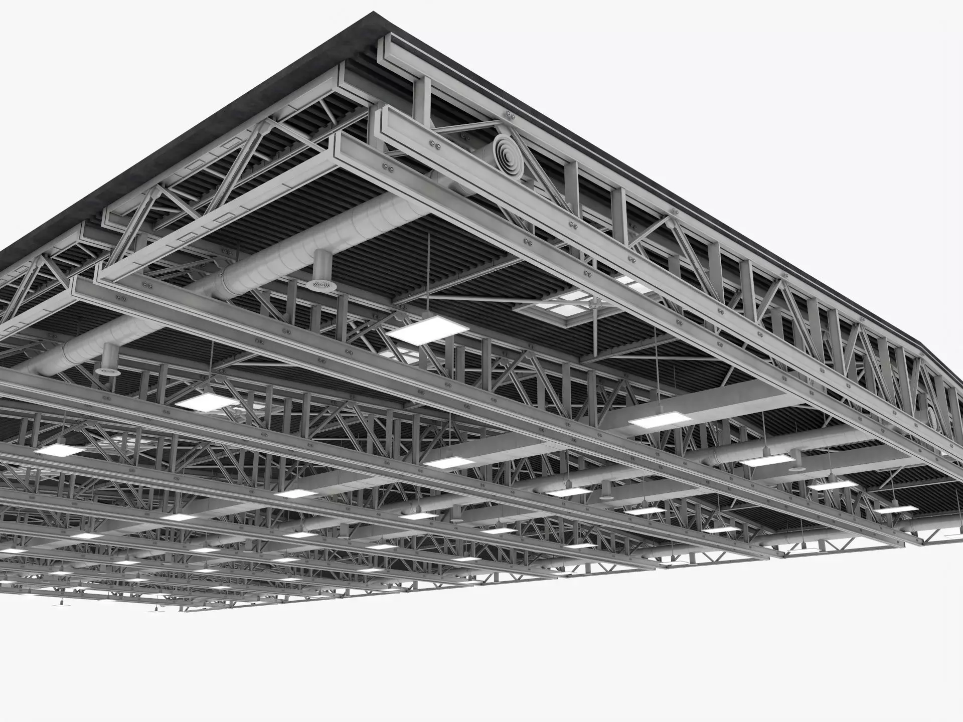 Ceiling Ventilation Pipes 15 3D model_6