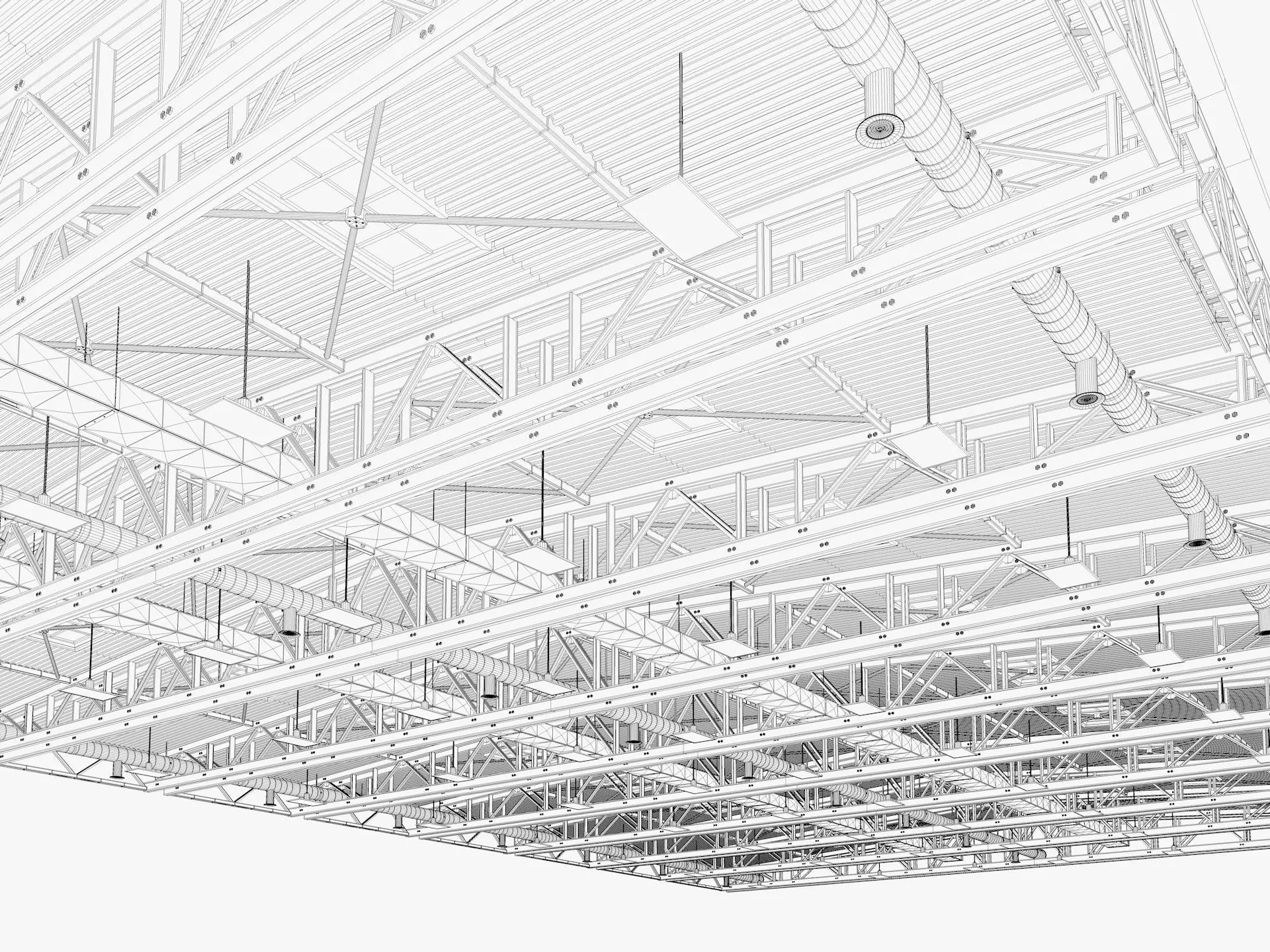 Ceiling Ventilation Pipes 15 3D model_11