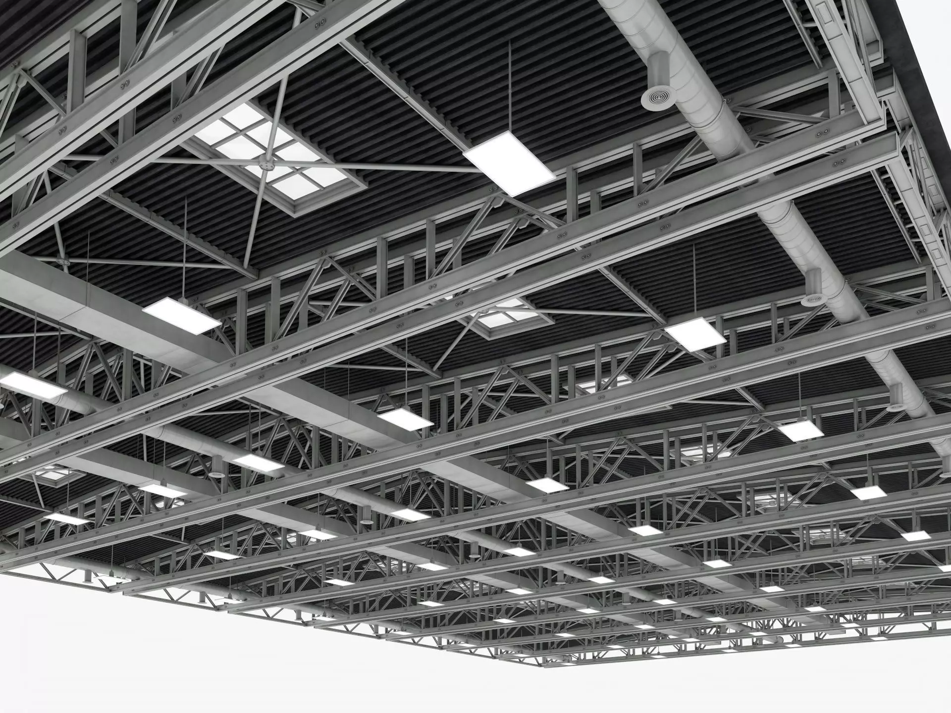 Ceiling Ventilation Pipes 15 3D model_3