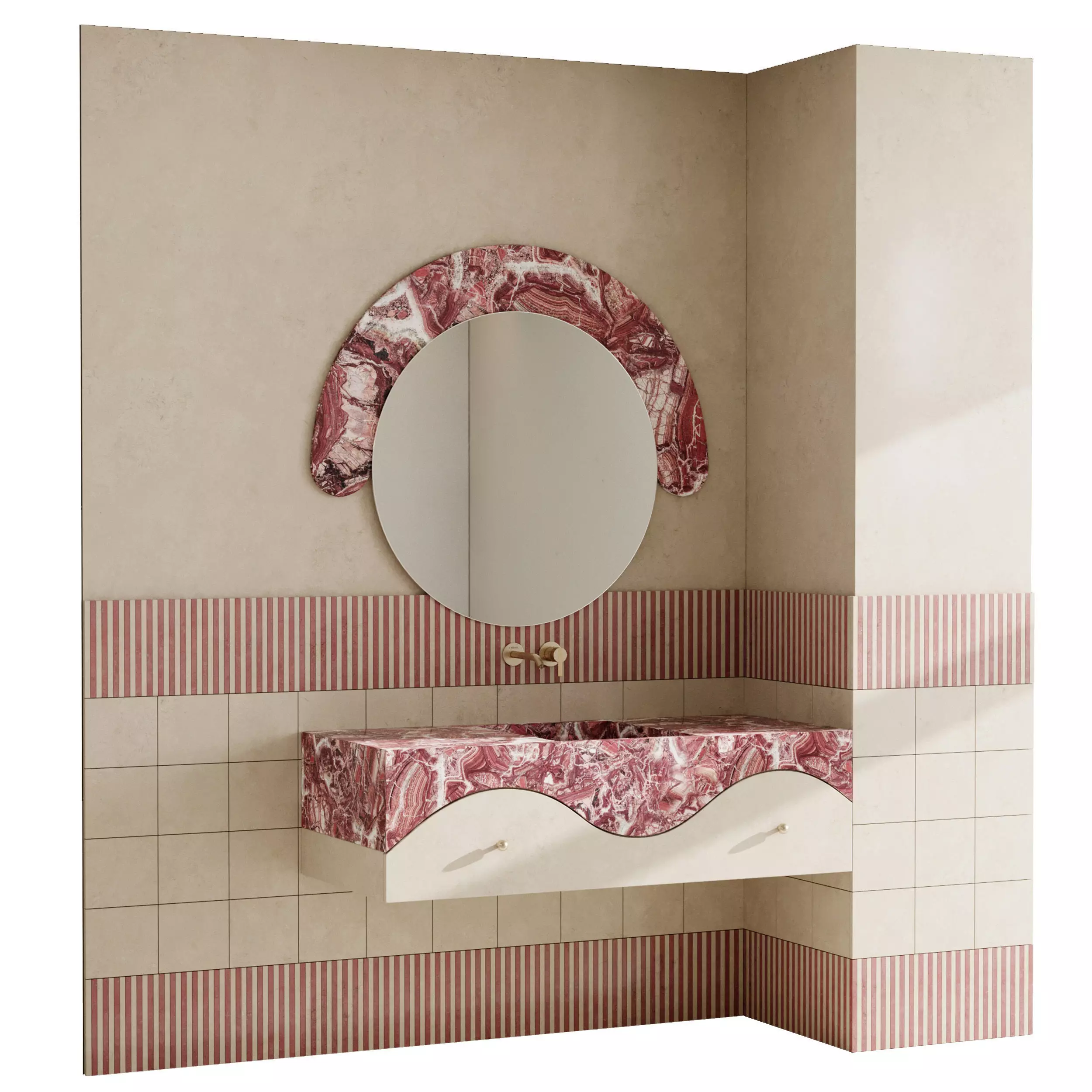 Bathroom furniture by Fauset Bathroom 153 Low-poly 3D model