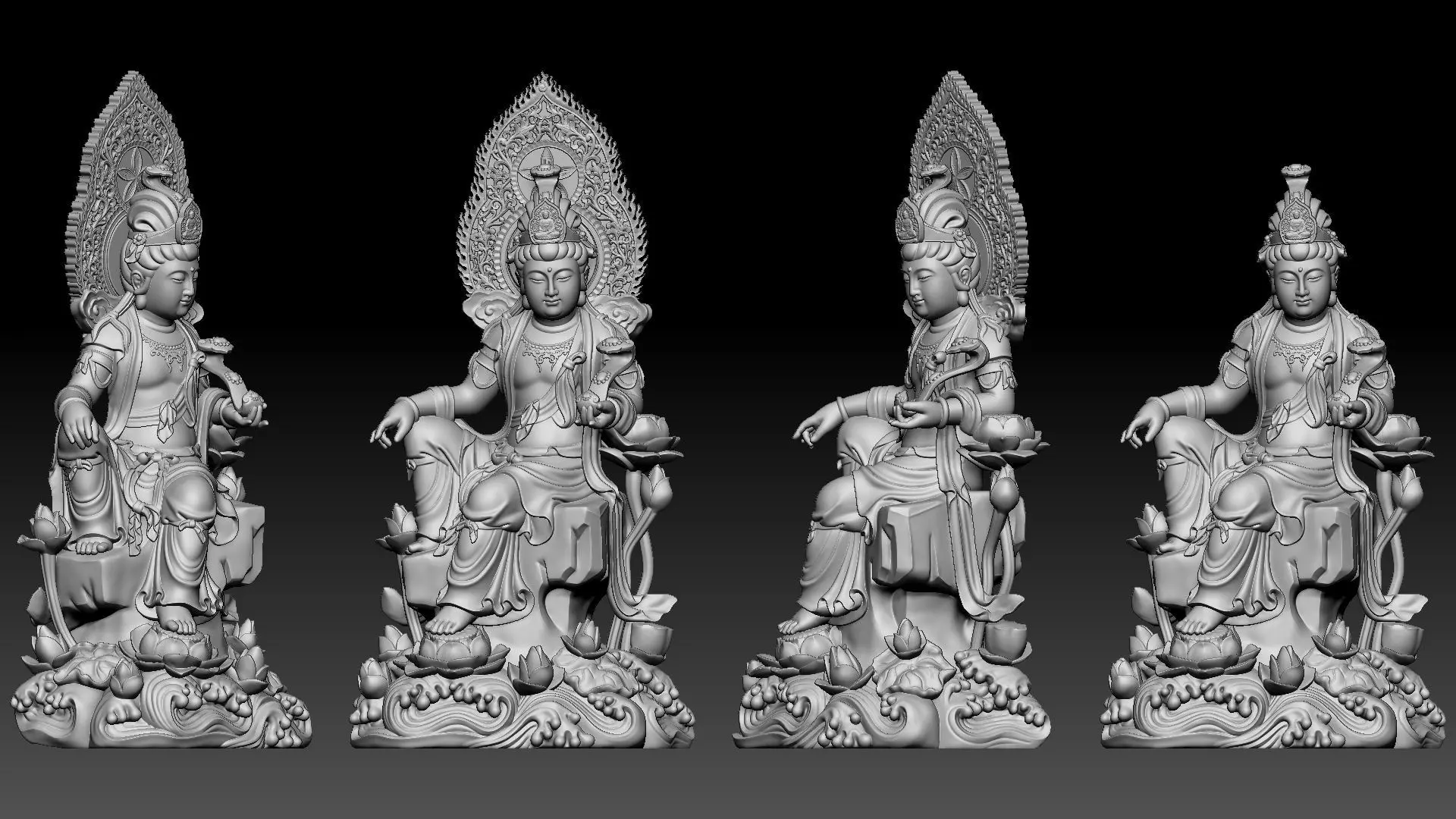 Bodhisattva Avalokiteshvara 3D print model_10